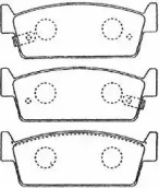 Комплект тормозных колодок AISIN B2N056